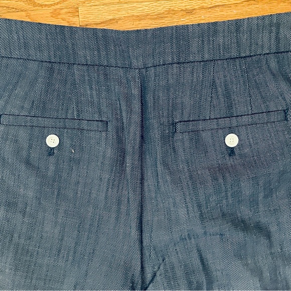 LOFT Curvy Mariner Trouser Pants in Refined Denim Size 12 - Picture 7 of 8